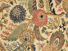 handmade Traditional Nagi Beige Pink Hand Knotted ROUND 100% WOOL area rug 8x8