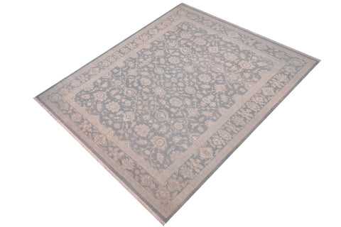 handmade Transitional Kafkaz Lt. Blue Lt. Green Hand Knotted RECTANGLE 100% WOOL area rug 12' x 18'