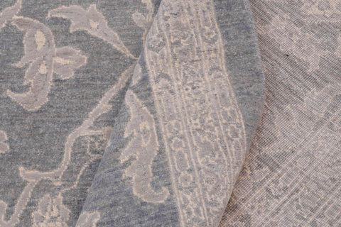 handmade Transitional Kafkaz Lt. Blue Lt. Green Hand Knotted RECTANGLE 100% WOOL area rug 12' x 18'