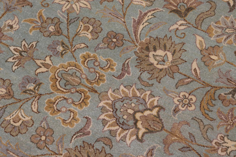 handmade Traditional Design Lt. Blue Ivory Hand Knotted RECTANGLE 100% WOOL area rug 12' x 15'