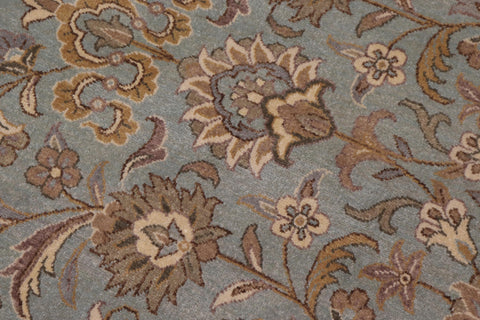 handmade Traditional Design Lt. Blue Ivory Hand Knotted RECTANGLE 100% WOOL area rug 12' x 15'
