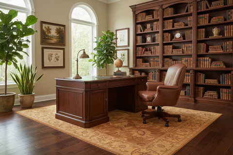 handmade Traditional Antique Gold Lt. Gold Hand Knotted RECTANGLE 100% WOOL area rug 8' x 10'