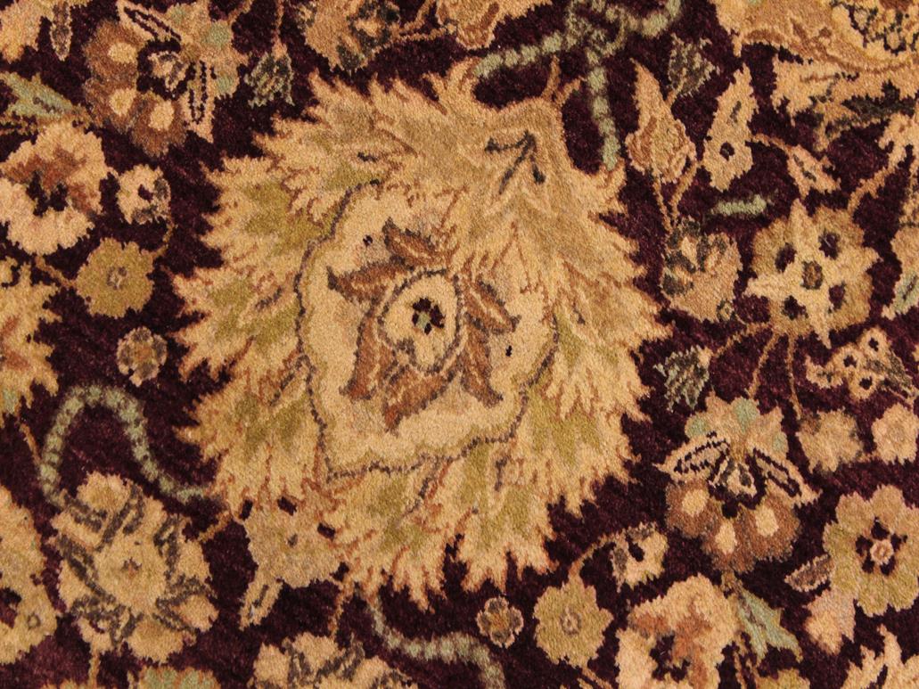 handmade Traditional Kashan Red Gold Hand Knotted ROUND 100% WOOL area rug 8x8