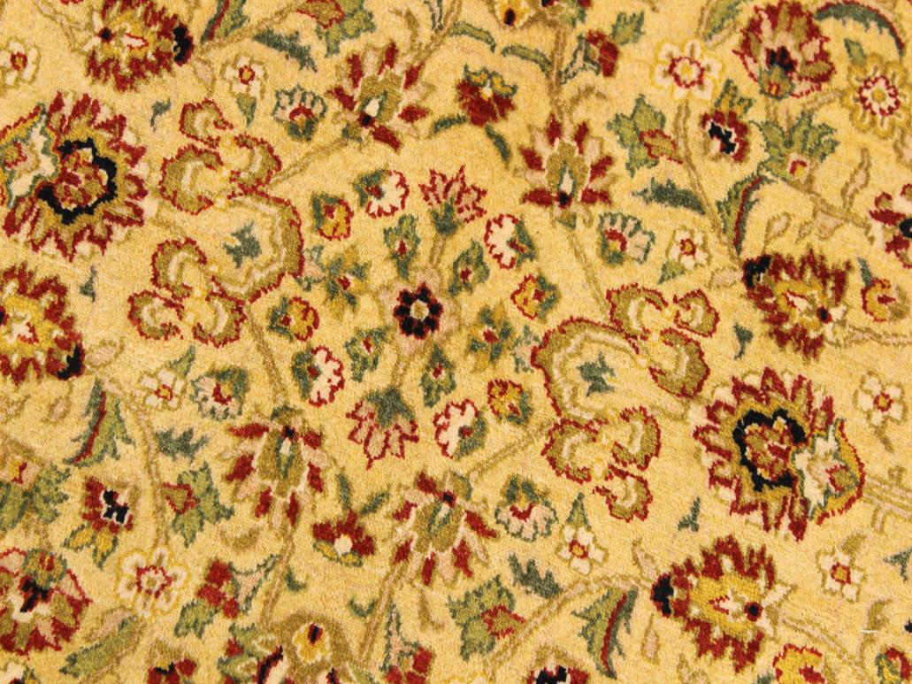 handmade Traditional Design Rust Ivory Hand Knotted ROUND 100% WOOL area rug 9x9