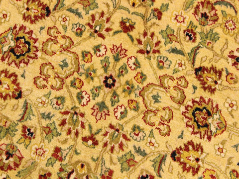 handmade Traditional Design Rust Ivory Hand Knotted ROUND 100% WOOL area rug 9x9