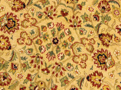 handmade Traditional Design Rust Ivory Hand Knotted ROUND 100% WOOL area rug 9x9