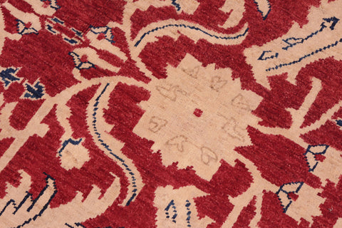handmade Traditional Kafkaz Red Blue Hand Knotted RECTANGLE 100% WOOL area rug 6x9