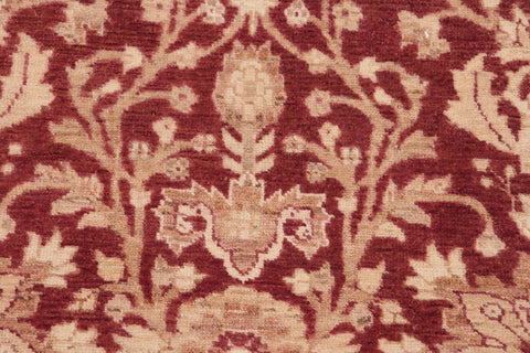 handmade Transitional Kafkaz Red Brown Hand Knotted RECTANGLE 100% WOOL area rug 6' x 9'