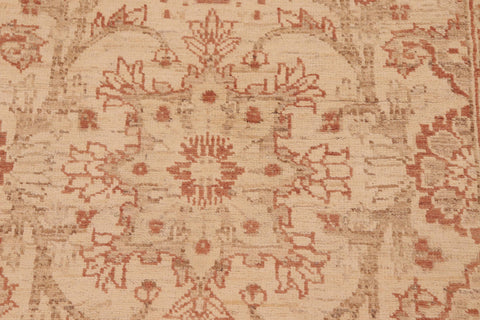 handmade Traditional Kafkaz Beige Rust Hand Knotted RECTANGLE 100% WOOL area rug 6x9