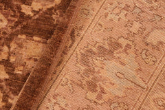 handmade Traditional Kafkaz Brown Tan Hand Knotted RECTANGLE 100% WOOL area rug 6X9