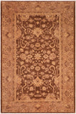 handmade Traditional Kafkaz Brown Tan Hand Knotted RECTANGLE 100% WOOL area rug 6 x 9