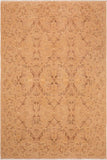 handmade Transitional Lahore Tan Brown Hand Knotted RECTANGLE 100% WOOL area rug 6 x 9
