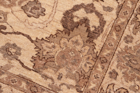 handmade Traditional Kafkaz Beige Brown Hand Knotted RECTANGLE 100% WOOL area rug 6x9