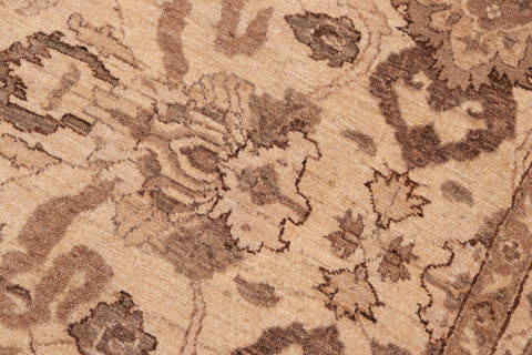 handmade Traditional Kafkaz Beige Brown Hand Knotted RECTANGLE 100% WOOL area rug 6x9