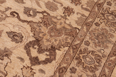 handmade Traditional Kafkaz Beige Brown Hand Knotted RECTANGLE 100% WOOL area rug 6x9