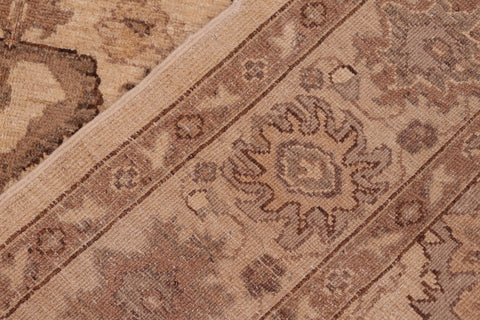 handmade Traditional Kafkaz Beige Brown Hand Knotted RECTANGLE 100% WOOL area rug 6x9
