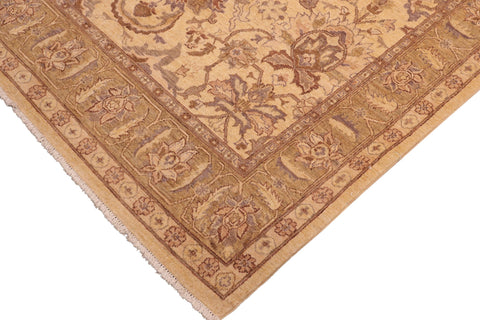 handmade Traditional Kafkaz Tan Brown Hand Knotted RECTANGLE 100% WOOL area rug 6x10