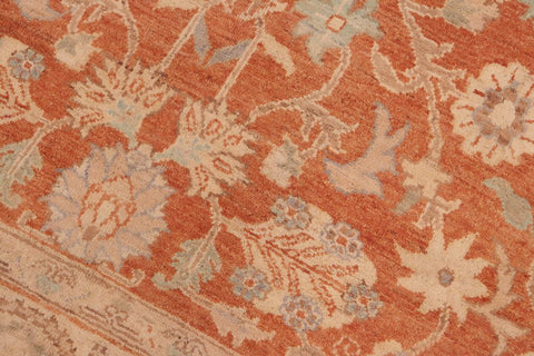 handmade Traditional Kafkaz Rust Beige Hand Knotted RECTANGLE 100% WOOL area rug 6X9