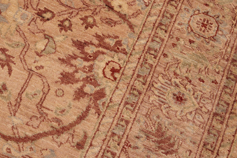 handmade Traditional Kafkaz Tan Brown Hand Knotted RECTANGLE 100% WOOL area rug 6x9