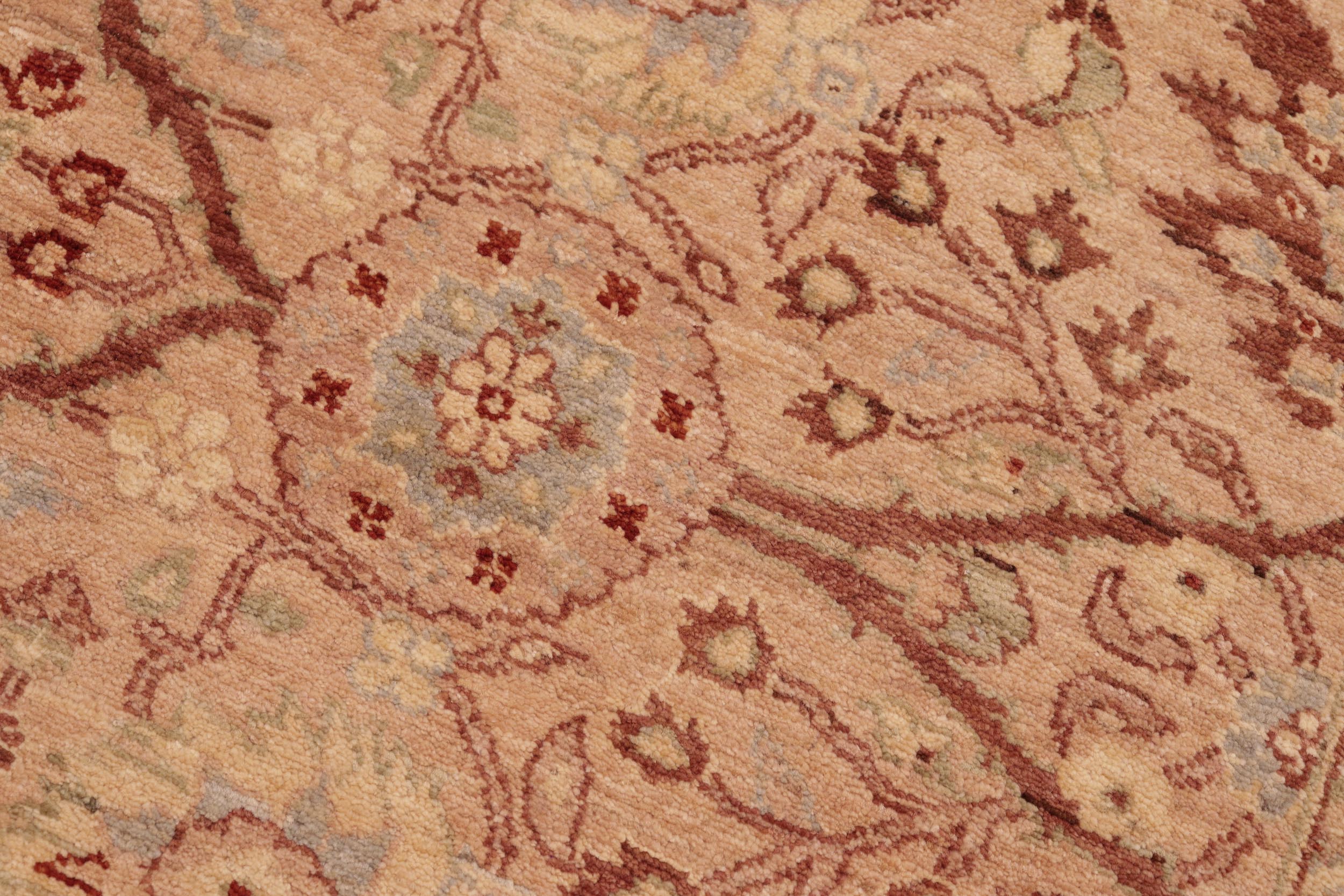 handmade Traditional Kafkaz Tan Brown Hand Knotted RECTANGLE 100% WOOL area rug 6x9
