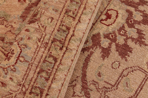 handmade Traditional Kafkaz Tan Brown Hand Knotted RECTANGLE 100% WOOL area rug 6x9