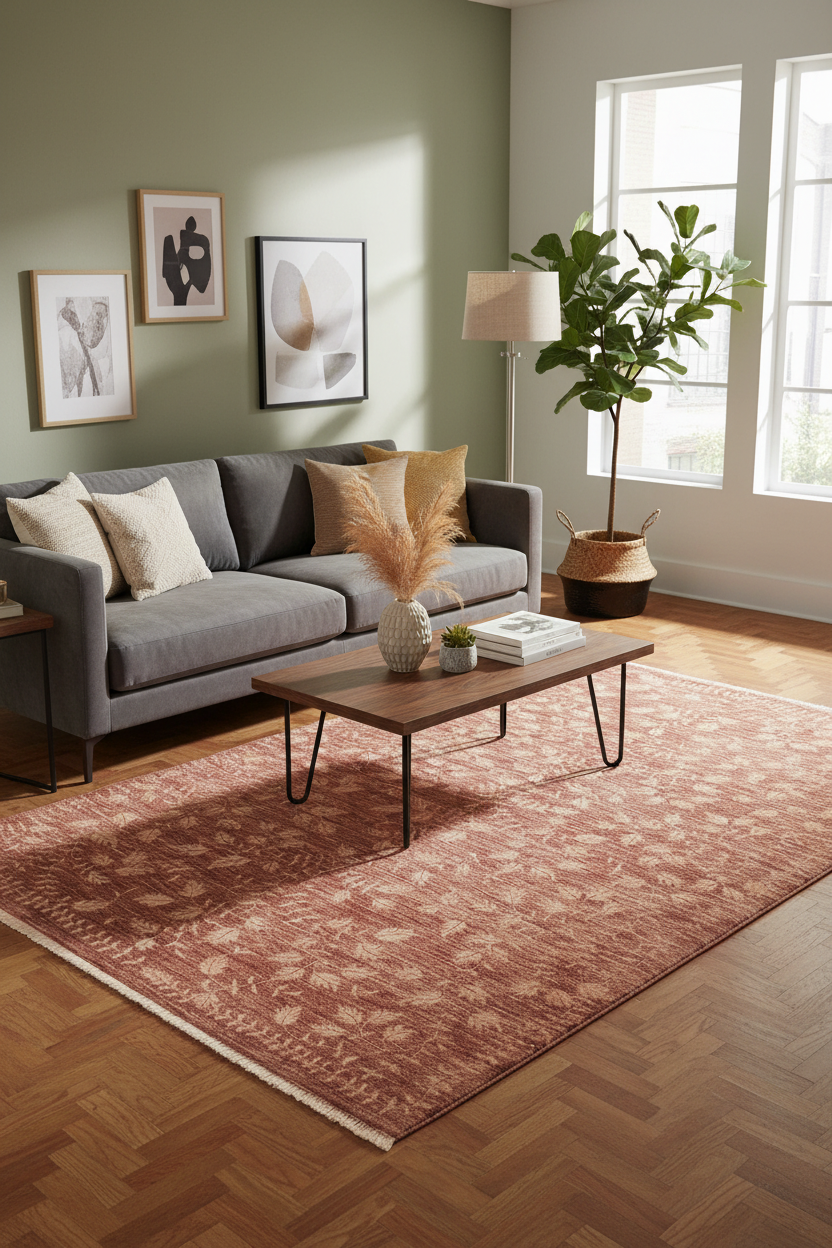 Bohemian Ziegler Mechelle Brown/Tan Wool&Silk Rug - 6'1''X9'0''