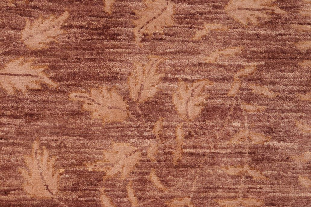 handmade Transitional Kafkaz Brown Tan Hand Knotted RECTANGLE WOOL&SILK area rug 6X9