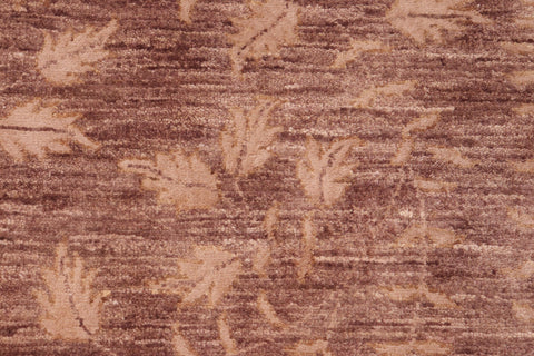 handmade Modern Kafkaz Brown Tan Hand Knotted RECTANGLE WOOL&SILK area rug 6' x 9'