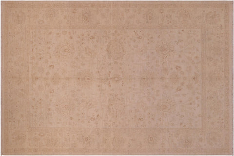 Chic Ziegler Melodi Tan/Ivory Wool Rug - 5'11'' x 9'2''