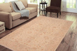 handmade Transitional Kafkaz Beige Brown Hand Knotted RECTANGLE 100% WOOL area rug 6 x 9