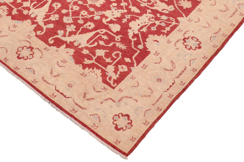 handmade Traditional Kafkaz Red Tan Hand Knotted RECTANGLE 100% WOOL area rug 6x9