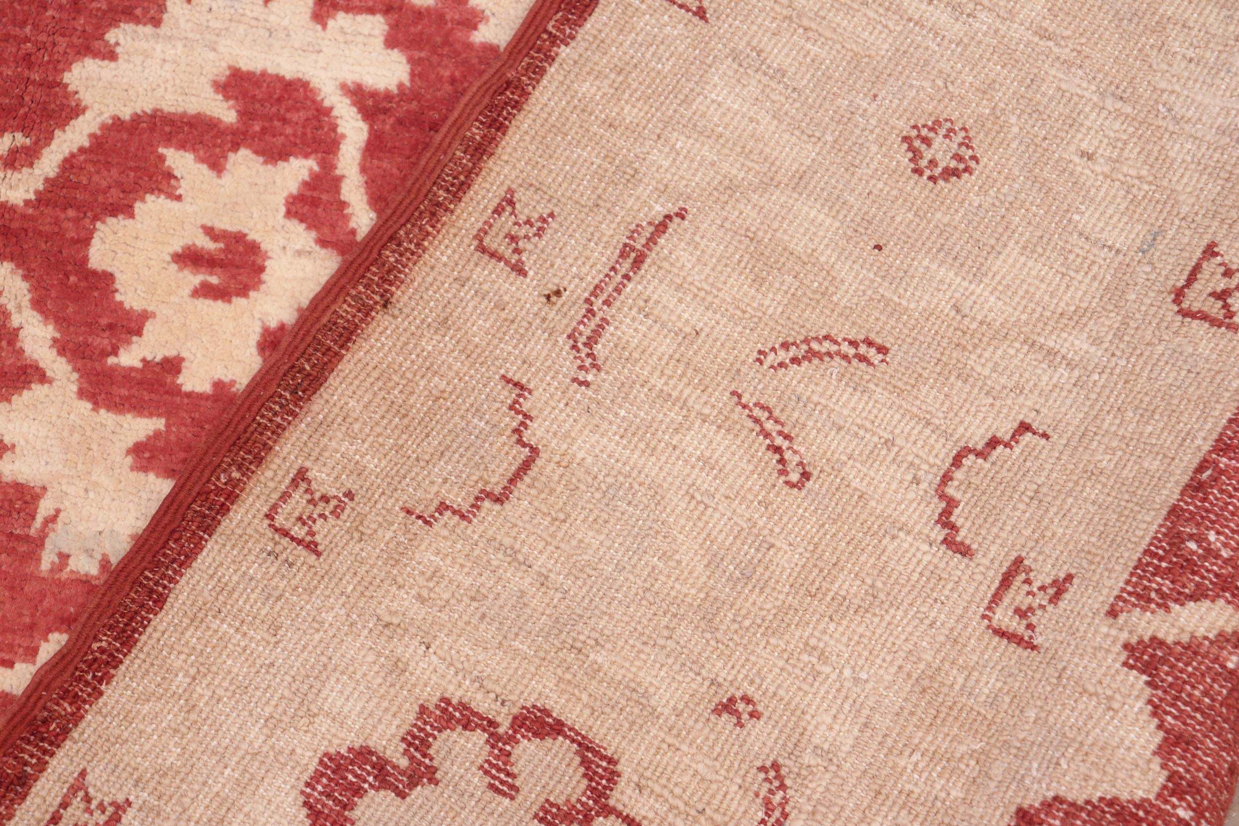 handmade Traditional Kafkaz Red Tan Hand Knotted RECTANGLE 100% WOOL area rug 6x9