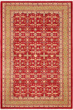 handmade Transitional  Red Green Hand Knotted RECTANGLE 100% WOOL area rug 6 x 9