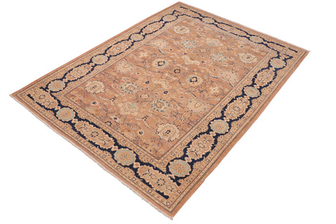 handmade Traditional Kafkaz Rose Blue Hand Knotted RECTANGLE 100% WOOL area rug 6x9