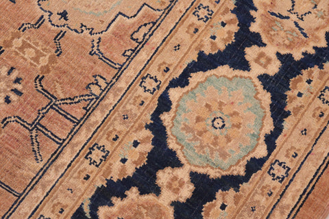 handmade Traditional Kafkaz Rose Blue Hand Knotted RECTANGLE 100% WOOL area rug 6x9