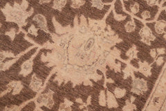 handmade Traditional Kafkaz Brown Tan Hand Knotted RECTANGLE 100% WOOL area rug 6X9