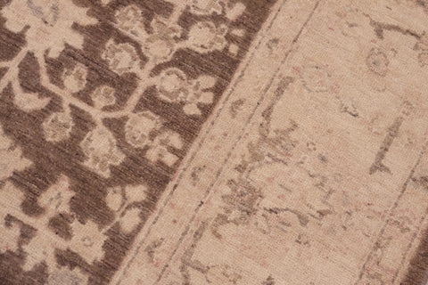 handmade Traditional Kafkaz Brown Tan Hand Knotted RECTANGLE 100% WOOL area rug 6x9