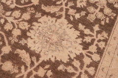 handmade Traditional Kafkaz Brown Tan Hand Knotted RECTANGLE 100% WOOL area rug 6X9