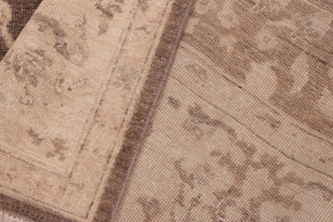 handmade Traditional Kafkaz Brown Tan Hand Knotted RECTANGLE 100% WOOL area rug 6x9