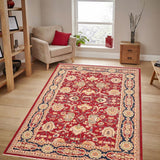 handmade Traditional Kafkaz Red Blue Hand Knotted RECTANGLE 100% WOOL area rug 6 x 9
