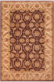 handmade Traditional Kafkaz Brown Tan Hand Knotted RECTANGLE 100% WOOL area rug 6 x 9