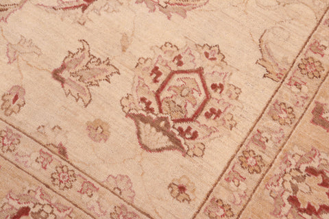 handmade Traditional Kafkaz Beige Gold Hand Knotted RECTANGLE 100% WOOL area rug 6x9