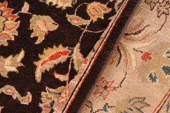 handmade Traditional Kafkaz Brown Tan Hand Knotted RECTANGLE 100% WOOL area rug 6X9