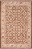handmade Transitional Kafkaz Brown Beige Hand Knotted RECTANGLE 100% WOOL area rug 6X9