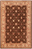 handmade Traditional Kafkaz Brown Beige Hand Knotted RECTANGLE 100% WOOL area rug 6 x 9