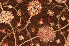 handmade Traditional Kafkaz Brown Beige Hand Knotted RECTANGLE 100% WOOL area rug 6X9