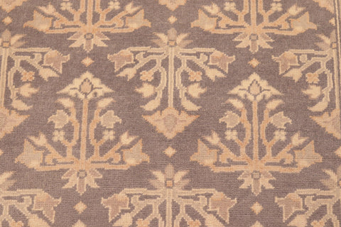 handmade Transitional Kafkaz Gray Gold Hand Knotted RECTANGLE 100% WOOL area rug 6x9