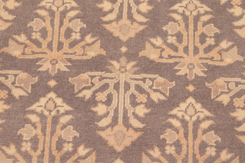 handmade Transitional Kafkaz Gray Gold Hand Knotted RECTANGLE 100% WOOL area rug 6x9