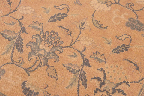 handmade Traditional Kafkaz Rose Tan Hand Knotted RECTANGLE 100% WOOL area rug 6x9