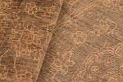 handmade Traditional Kafkaz Brown Gold Hand Knotted RECTANGLE 100% WOOL area rug 6X9